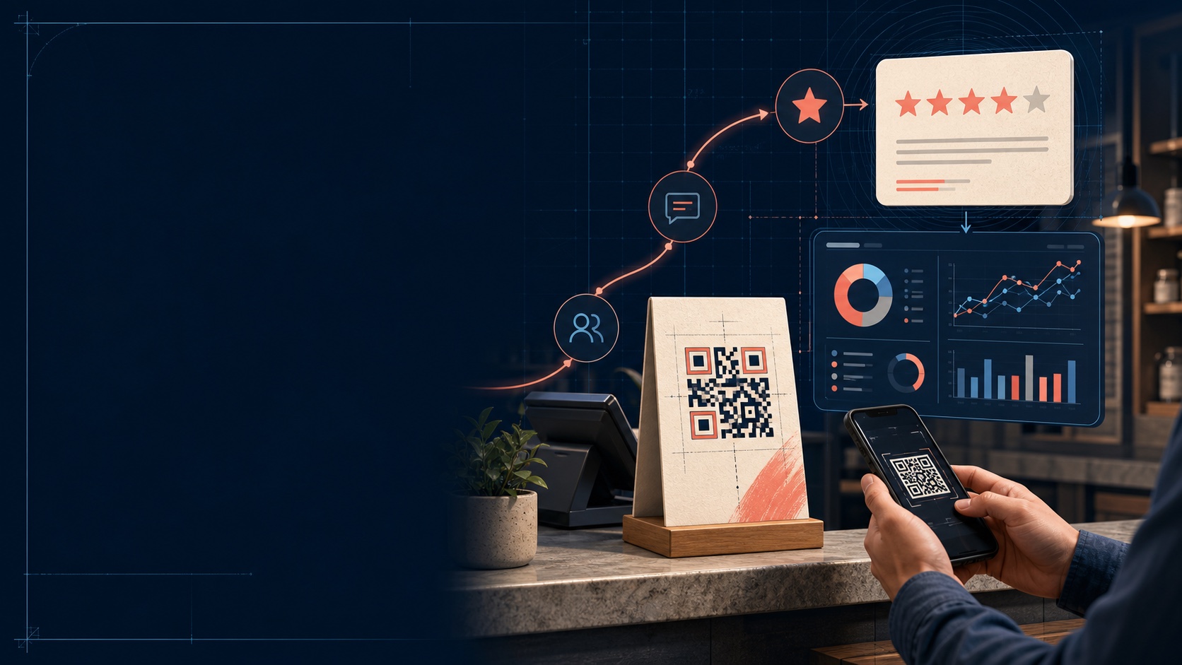 QR-код для отзывов клиентов и аналитика сканирований