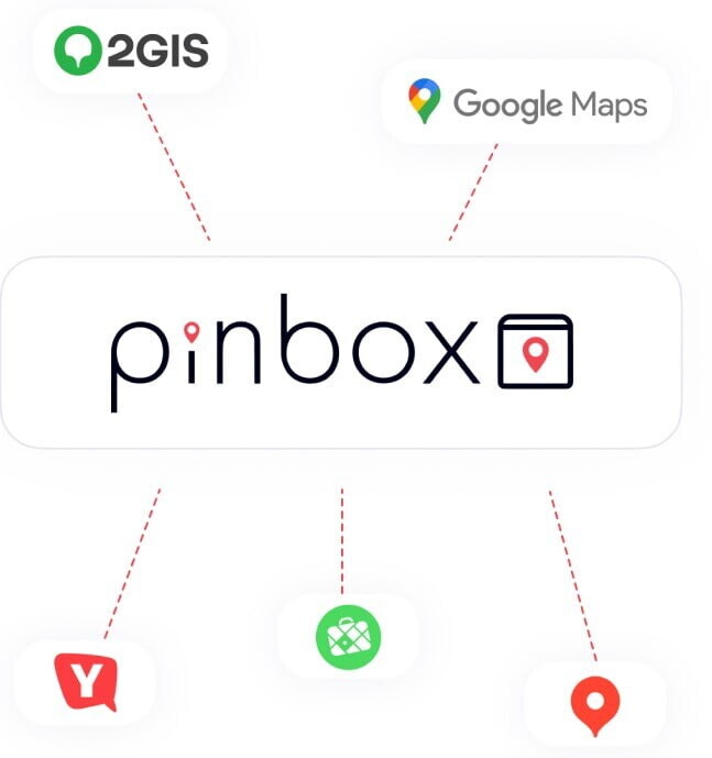Pinbox собрал информации с 35 геосервисов в одной программе 